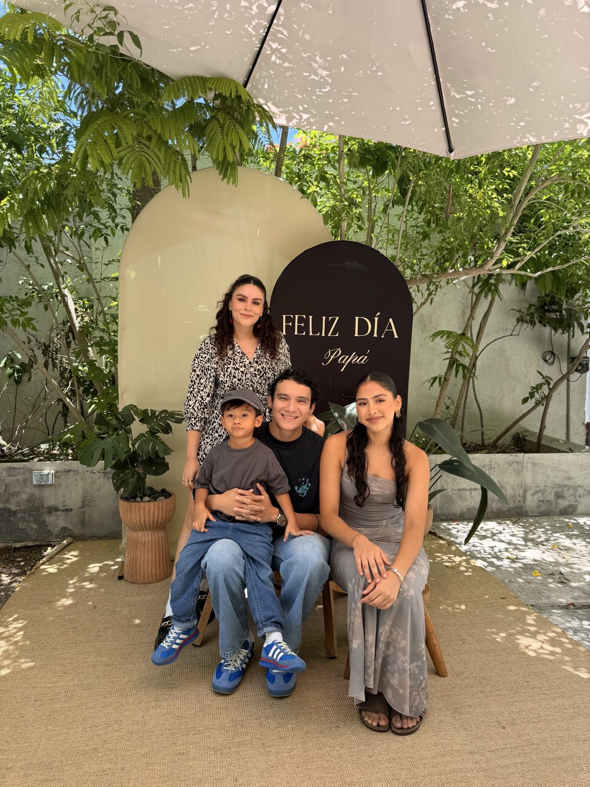 Familia en el día del padre