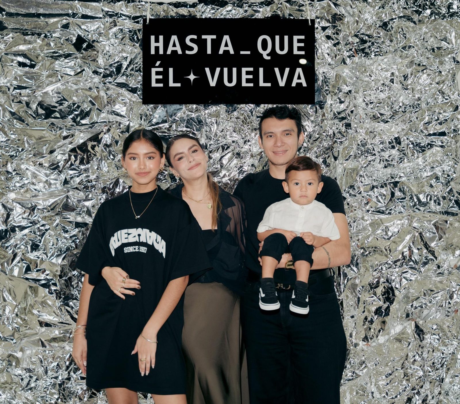 Familia en un evento
