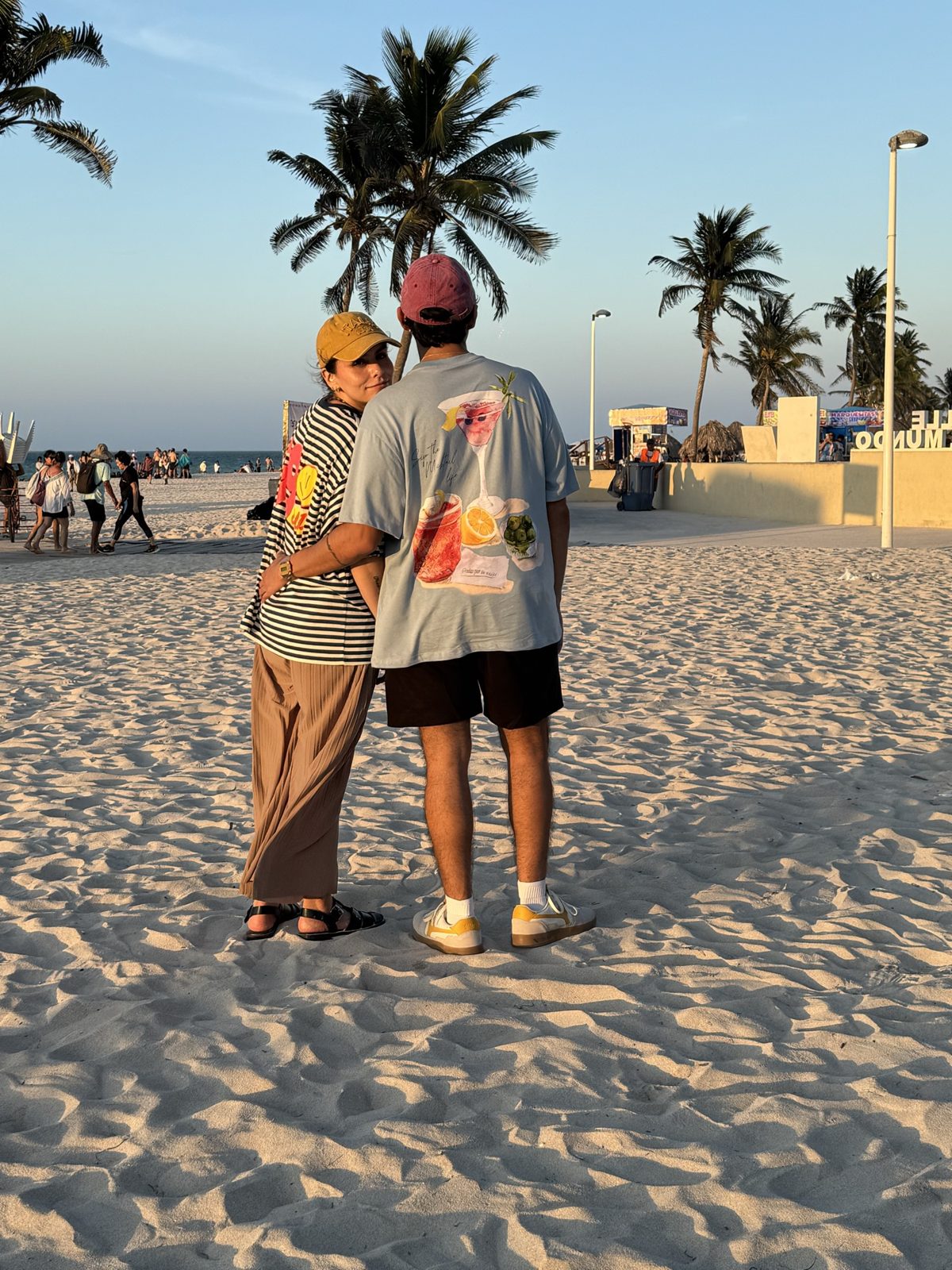 Victor y Diana en la playa